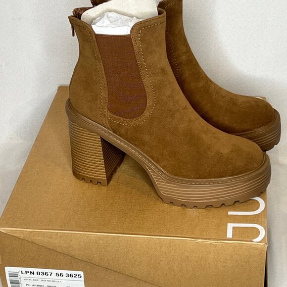 Justfab Booties, Kinley in Dark Portabella Size 9 - Picture 3 of 8